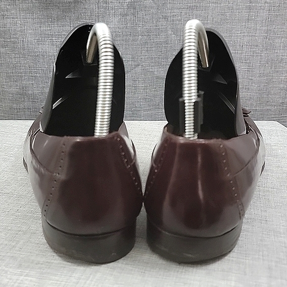 BALLY brown Italian leather tassel loafers slip-on Men's 10.5D (WIDE) - Picture 9 of 13